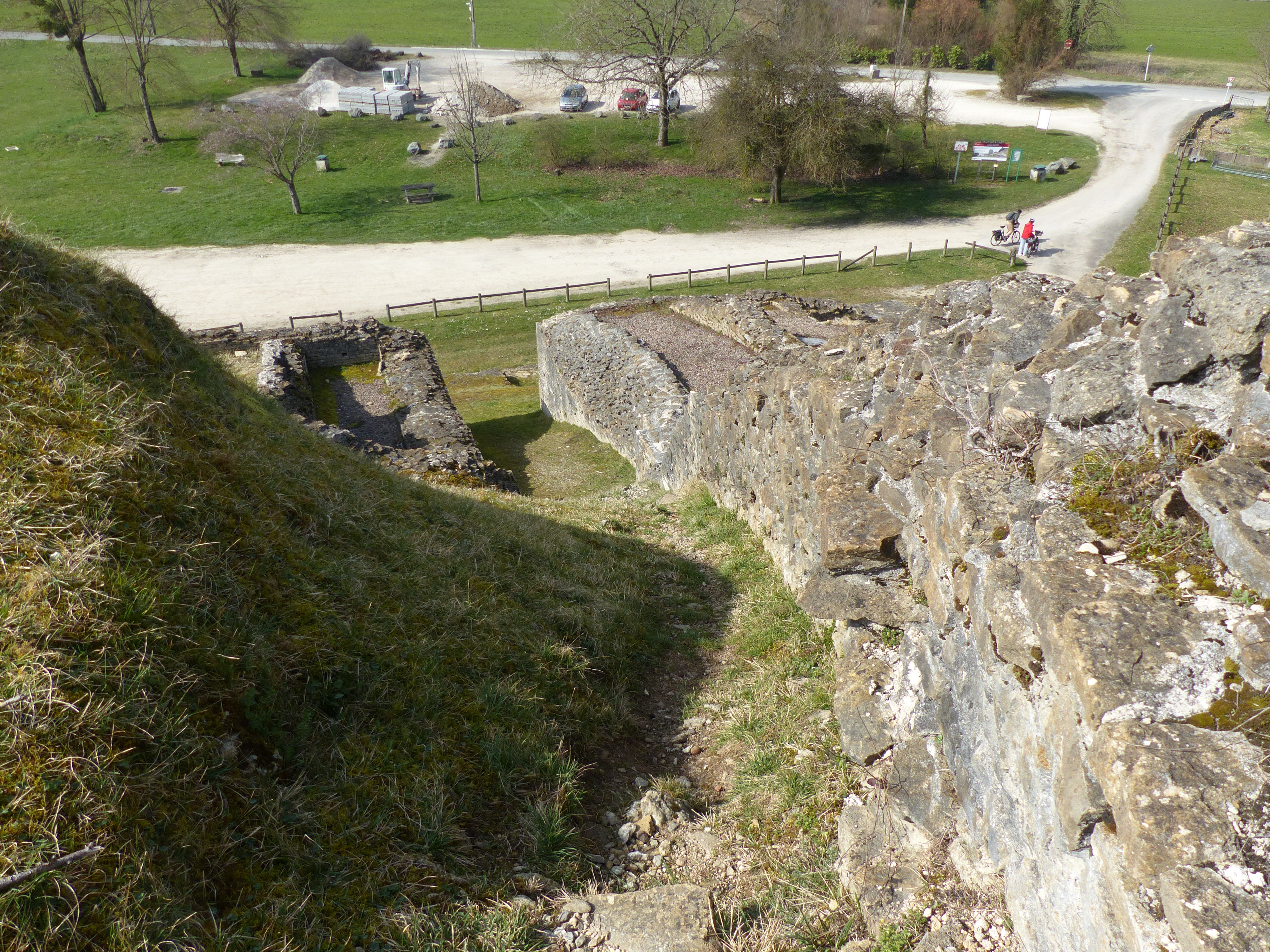 Vue latérale des murs