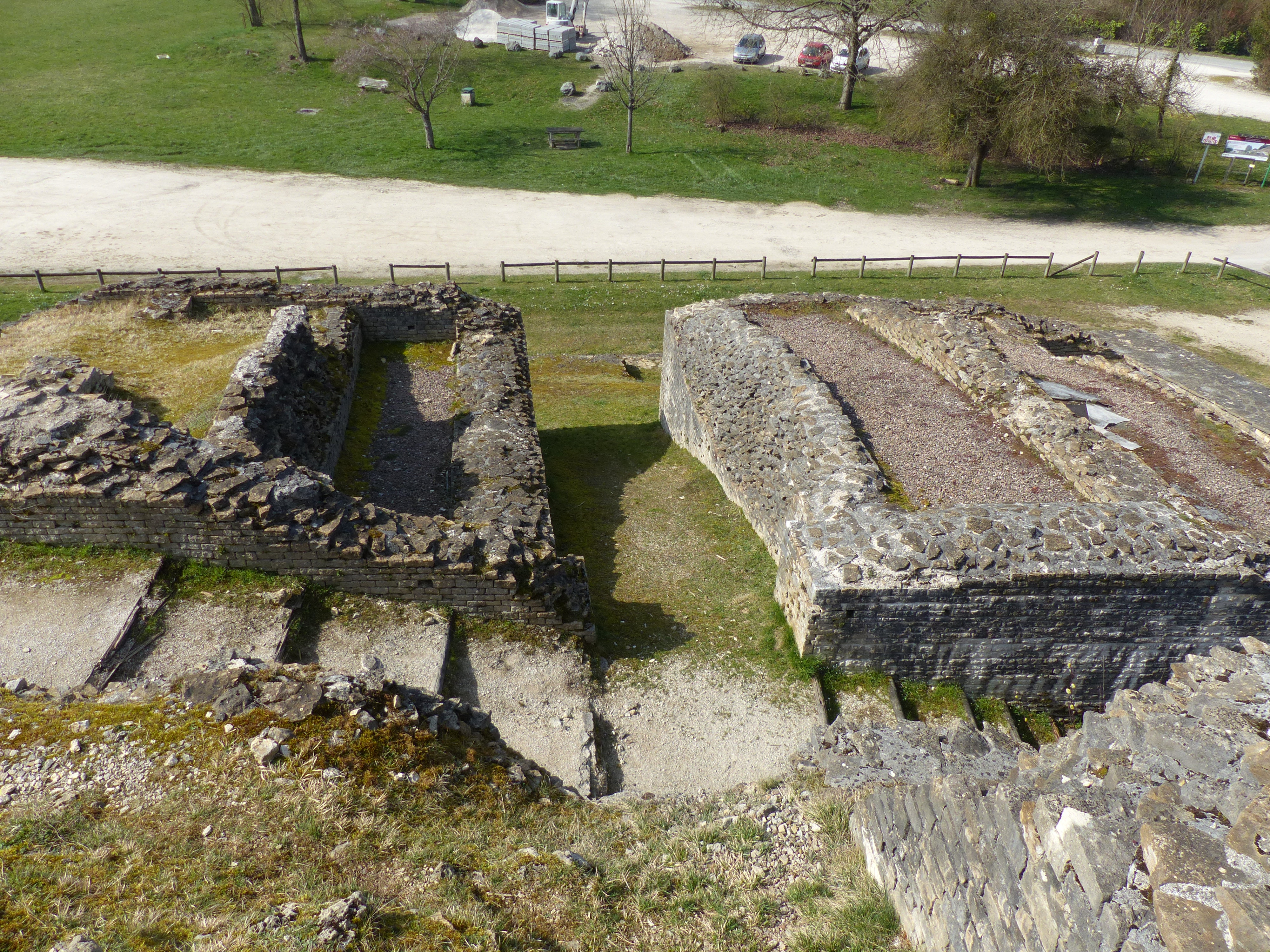 Détail des pierres taillées