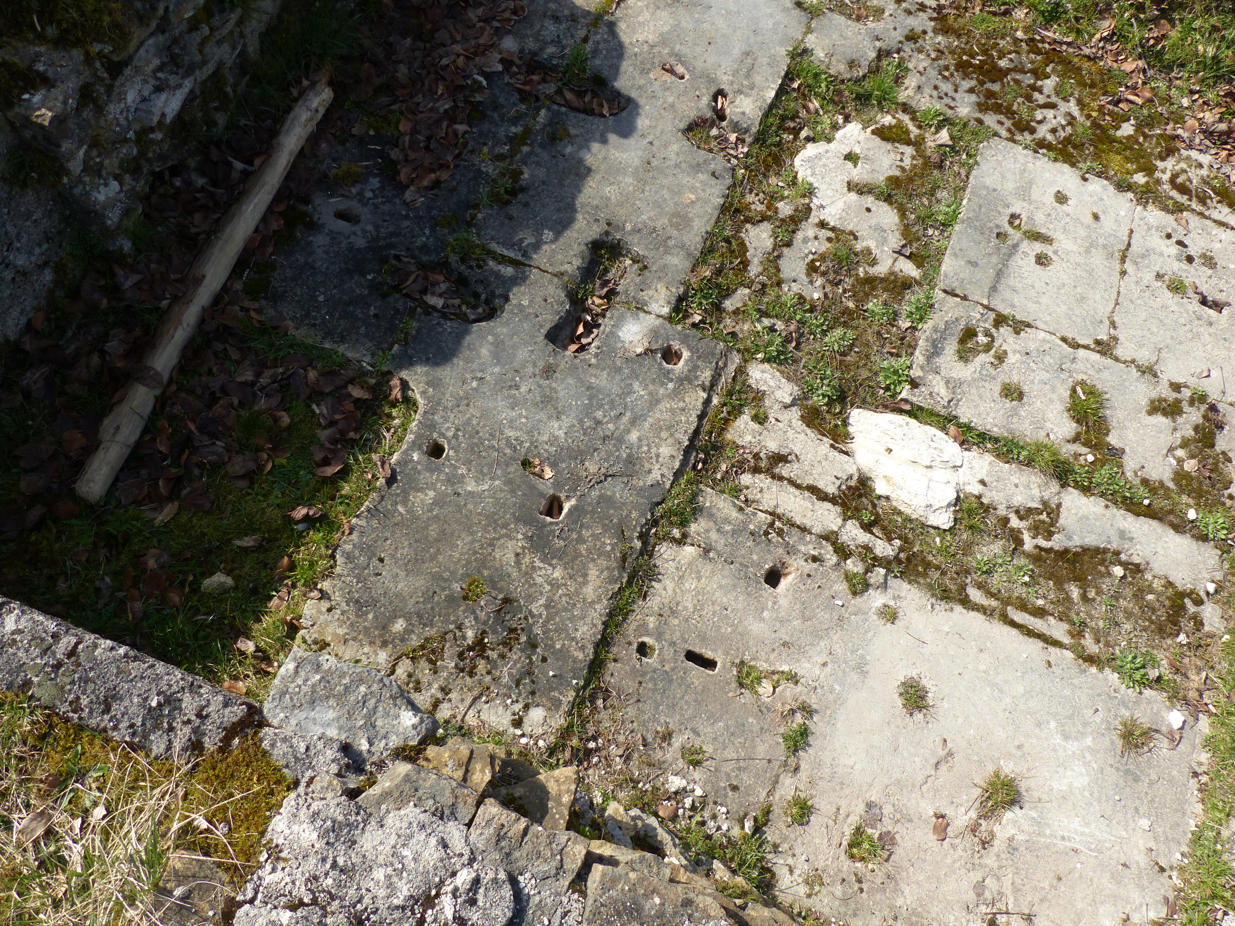 Détail des pierres du site