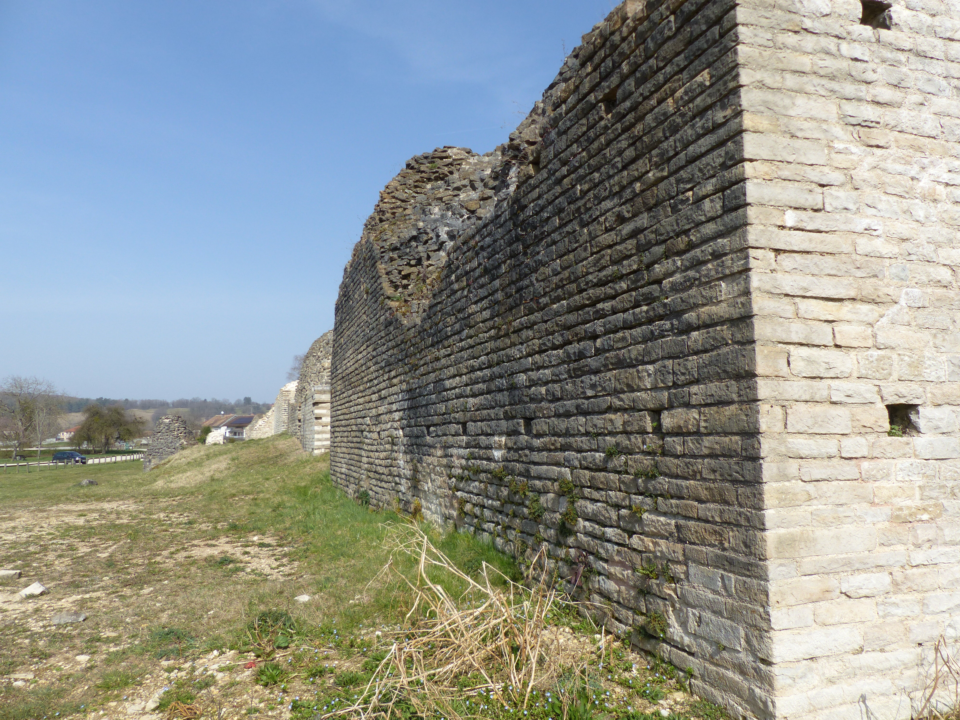 Site de Mandeure au printemps